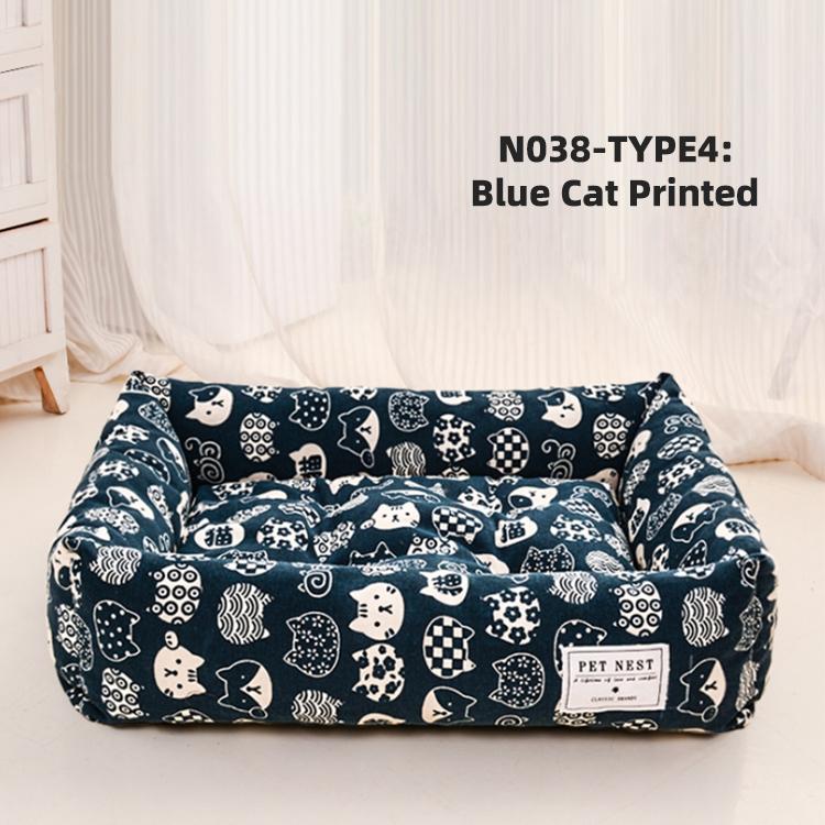 Dropshipping Long Faux Fur Pet Bed Comfortable Waterproof Plush Donut Round Dog Bed Soft Washable Cat Bed Removable Pet Cushion