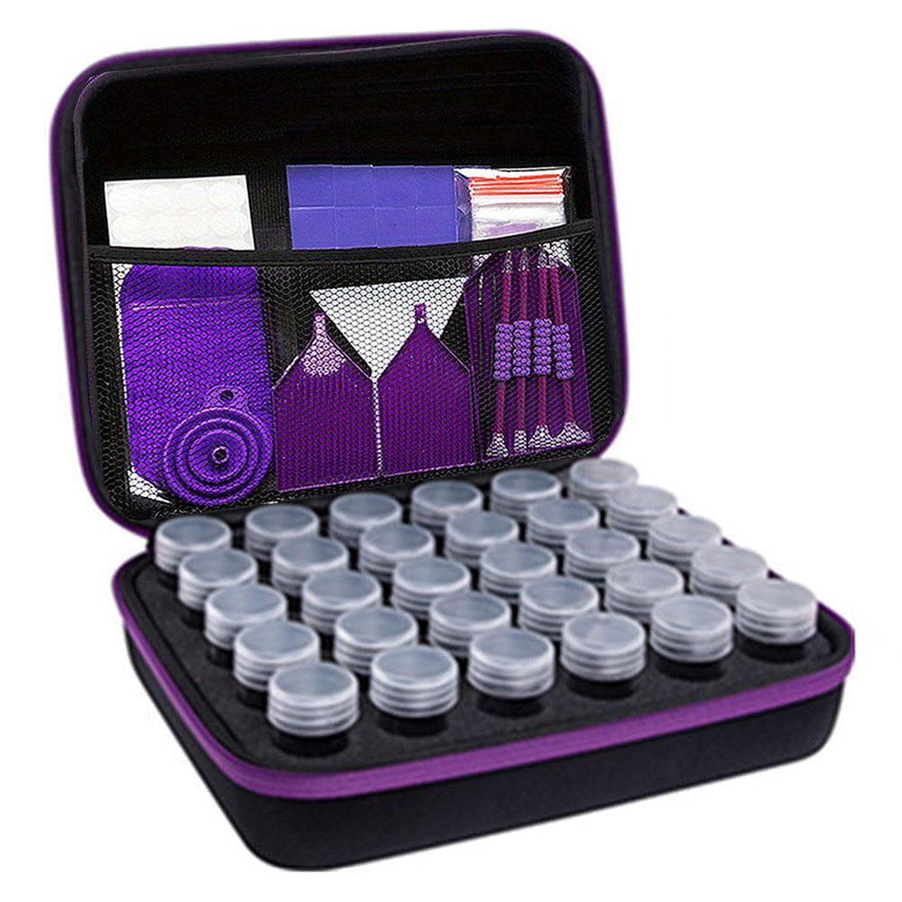 30/60/120/240 Jars DIY Diamond Painting Multifunctional Storage Box, Nail Art Jewelry Rhinestone Mosaic Storage Container