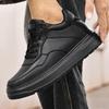 Men's Height Increasing Platform Shoes - 6CM Lift, Thick Sole, Cowhide Surface, Sports-Inspired, Fashionable Casual Footwear for Spring and Autumn