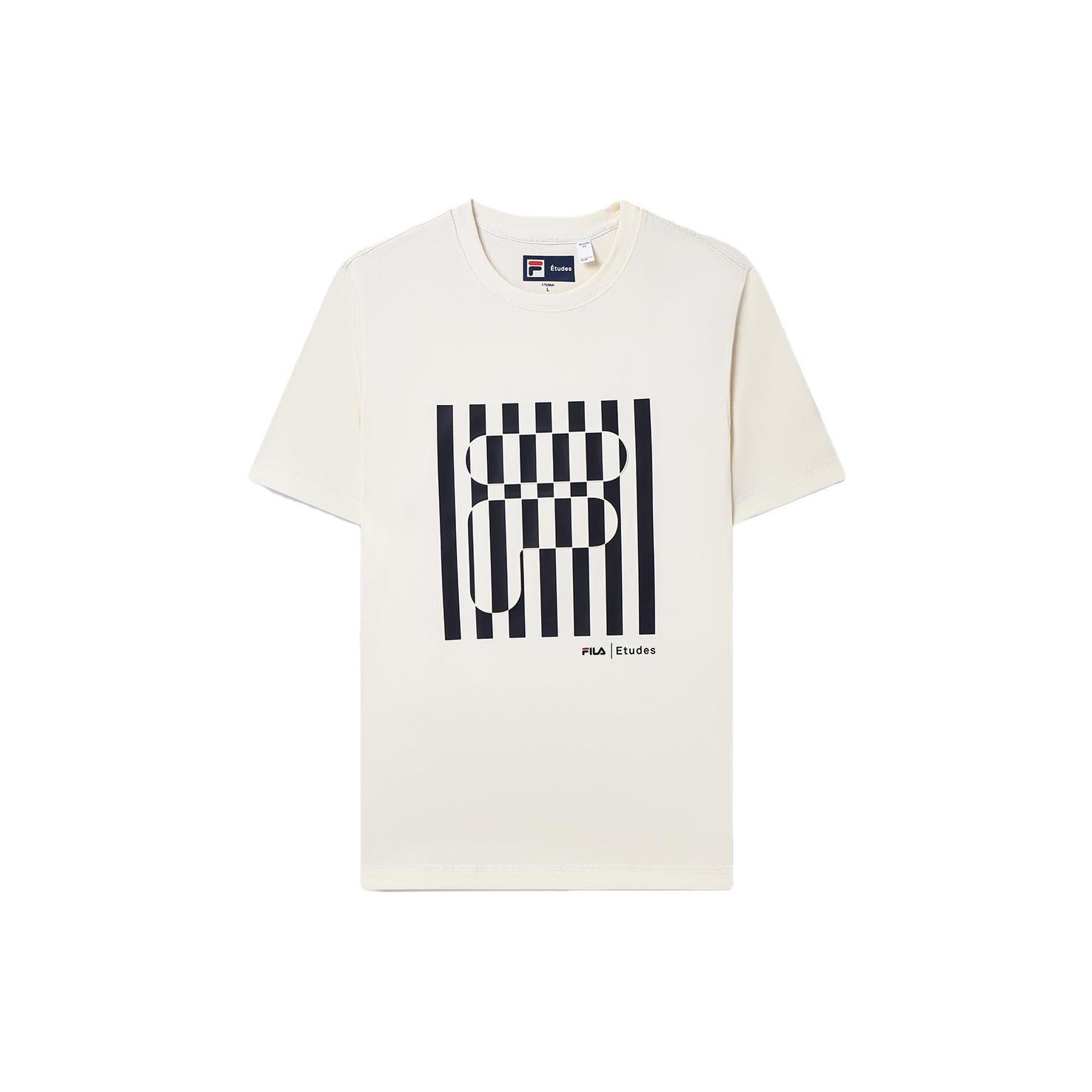 

New FILA x Études T Shirt Men s White F11M326108F-IV XXXL