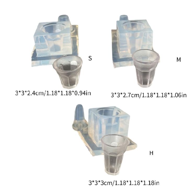 Flexible Silicone Molds Cups Shape Food and Craft Project Moulds Silicone Texture Suitable for Home and Classroom Use