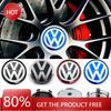 2025 Fierbinte 4 Bucăți 60mm Capac Central Roată Reambalat Logo Capac Butuc Insignă Pentru Volkswagen Polo Passat B5 B6 B7 T4 T5 MK4 MK5 MK6 Tiguan Jet