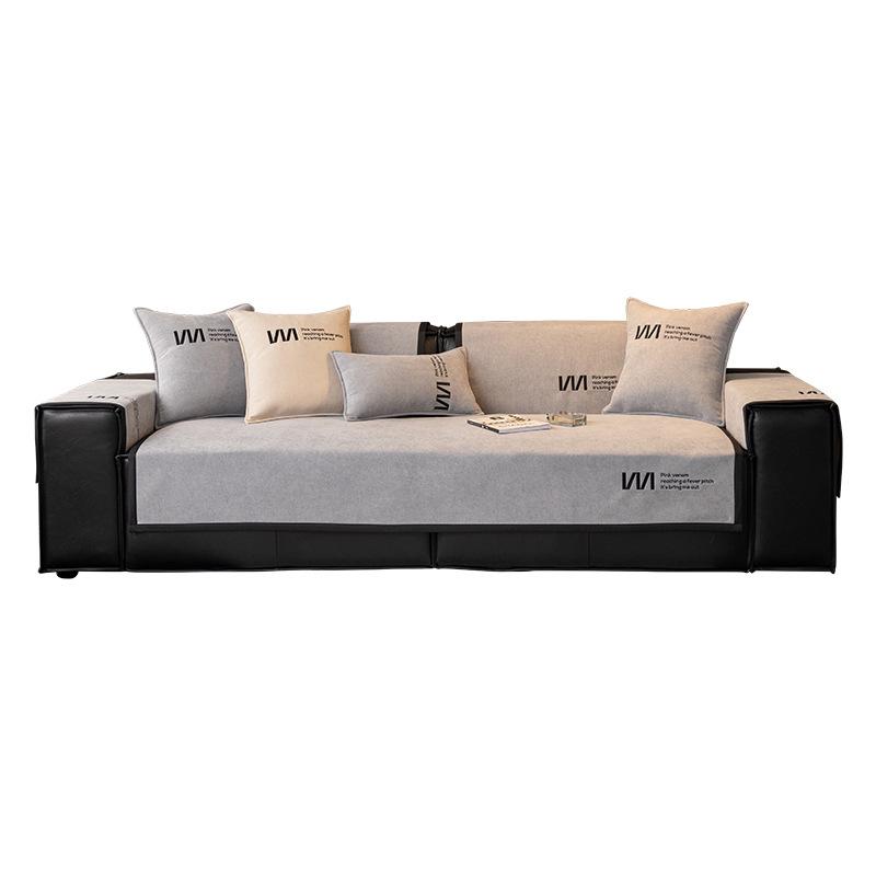 Cuscino per Divano in Ciniglia Universale Quattro Stagioni Moderno Minimalista Soggiorno Antiscivolo Cuscini per Seduta Copridivano