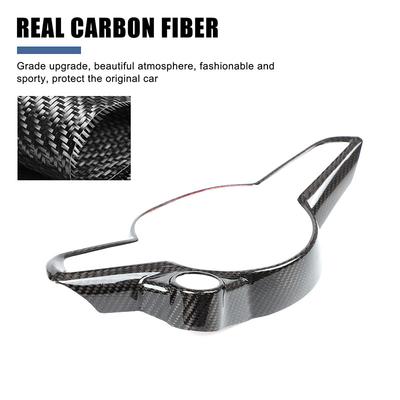 Cache d'habillage d'autocollant de volant de voiture en fibre de carbone véritable pour Alfa Romeo Giulia Stelvio Tonale 2020-2024 Accessoires intérieurs