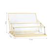 Metal Vintage Clear Golden Edge Holder Professional Business Card Organizer  Businessmen