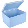Boîte de Rangement en Bois Bleue Creative Deco XXL | 40 x 30 x 24 cm | avec Couvercle