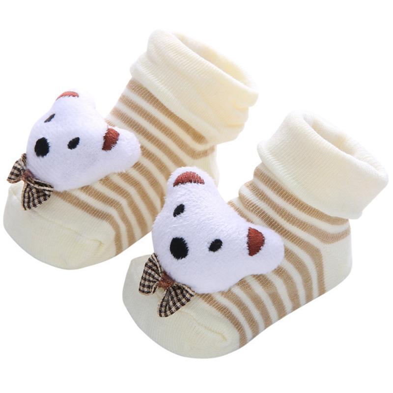 Baby Socks Girls Boys Newborn Accessories Anti Slip Cartoon Animals Kids Toddlers Gift Clothes Children Infant Stuff Clothes Bow