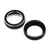 Pair Volume Knob Cover Central Volume CD Switch Knob Ring Black & Silver
