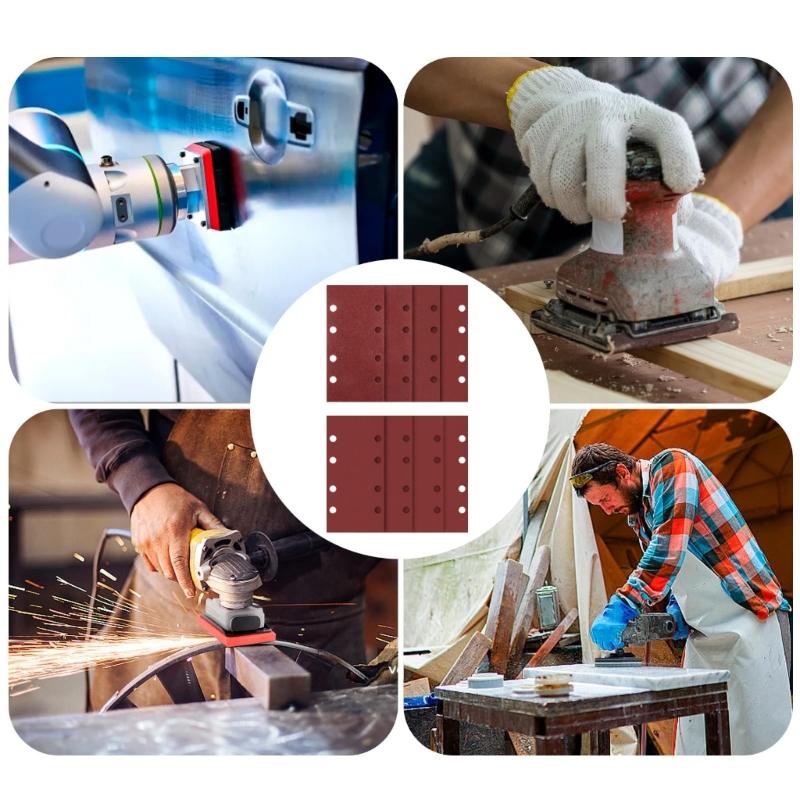 Professional Grade Aluminum Oxide Sandpaper For Air Grinder Durability Grinding Discs Multiple Grit Set Precise Sanding