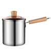 Oil Fryers Pot With Detachable Basket Stainless Steel Deep Fryers Frying Baking Pastry Tools Kitchen Cookware Easy to Use
