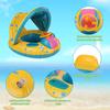 Inflatable Soft Baby Swimming Ring with Detachable Sun Canopy Shade