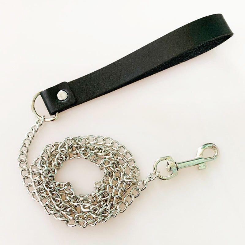 Bdsm Bondage Cosplay Leather Choker Adjustable Heart Collar Leash Gothic Bell Neck Jewelry