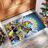 Fenerbahce Printed Flannel Area Rug Non Slip Soft Polyester Floor Carpet Indoor Decor Mat for Bedroom Living Room Sofa