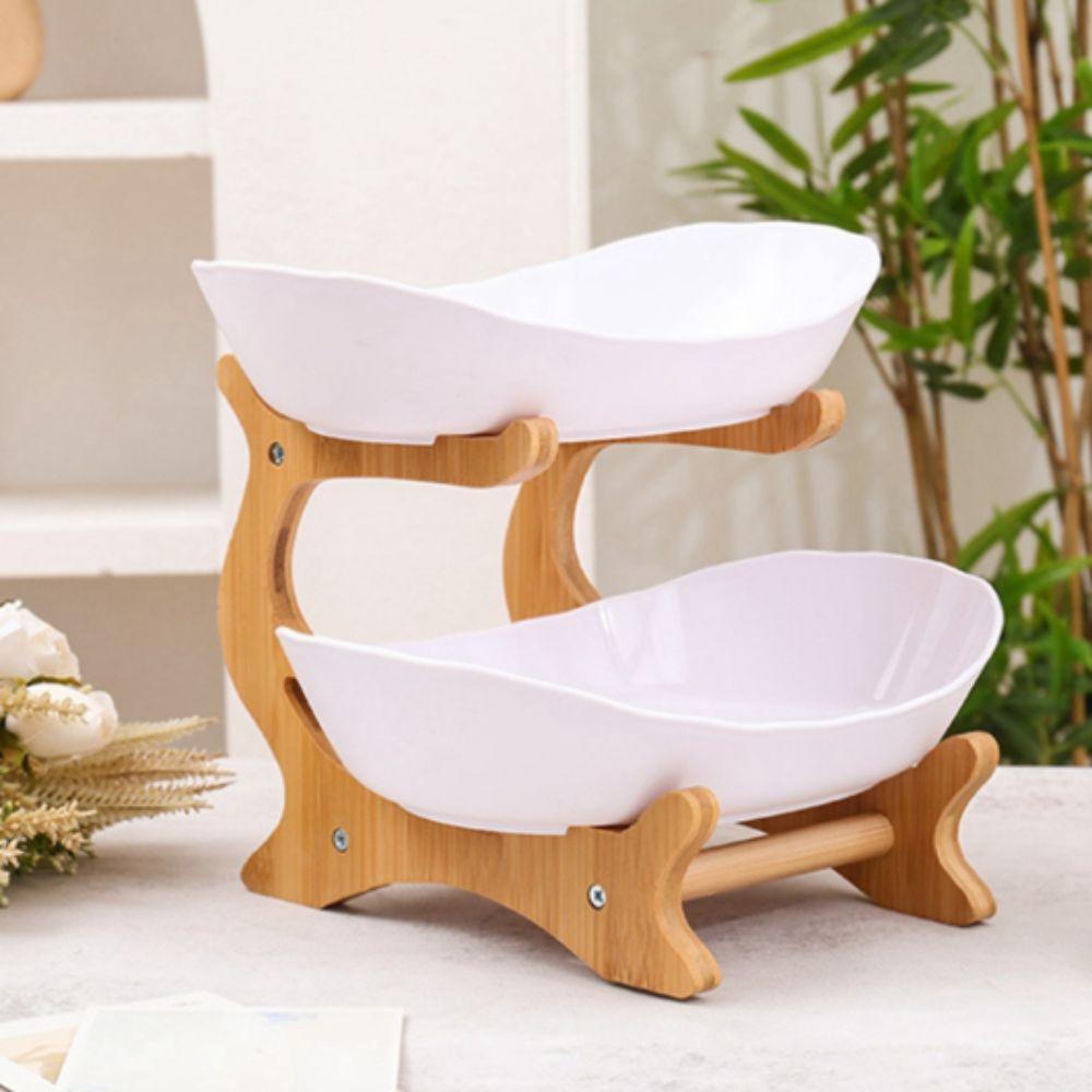 Modern Style Fruit Plate Plastic Material Candy Dish Cake Stand Cake Stand  Snack Serving