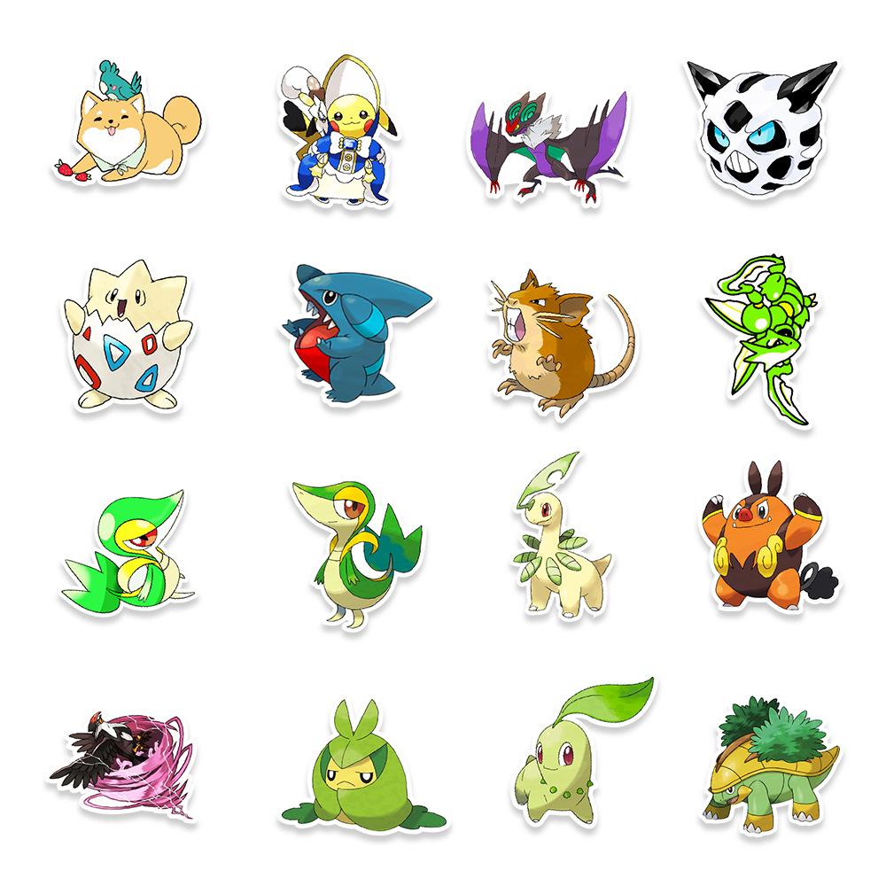 100 Pokemon Graffiti Stickers Car Luggage Balance Vehicle Skateboard Decorative Stickers