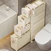 Nordic Style Waterproof Storage Drawer Gap Cabinet Narrow Bathroom Shelf Multi-Function Living Room Organizer Home Decor