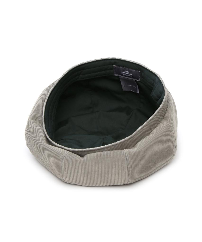Eondeokeonteulolseutyudio Corduroy Beret Bread Beret / Corduroy / Khaki Grey