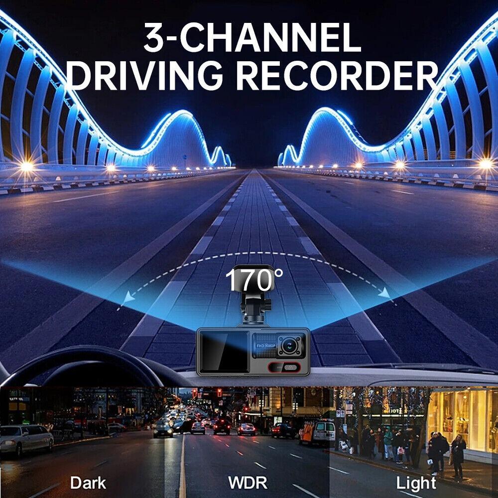 3kanálové nahrávání se současným zobrazením tří objektivů, HD palubní kamera s WiFi a připojením k chytrému telefonu.