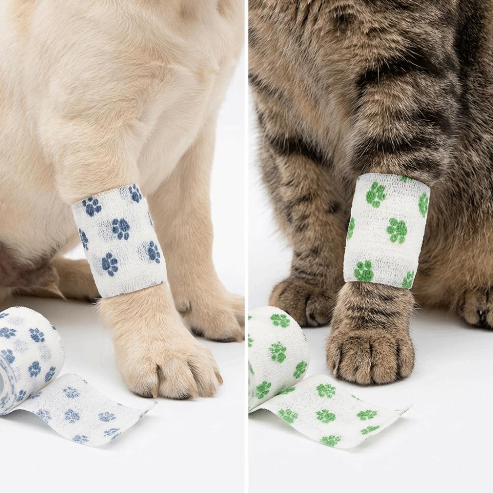 Stretchable Pet Self-adhesive Bandage Elastic Fiber Elastic Cohesive Tape Dog Leg Protection