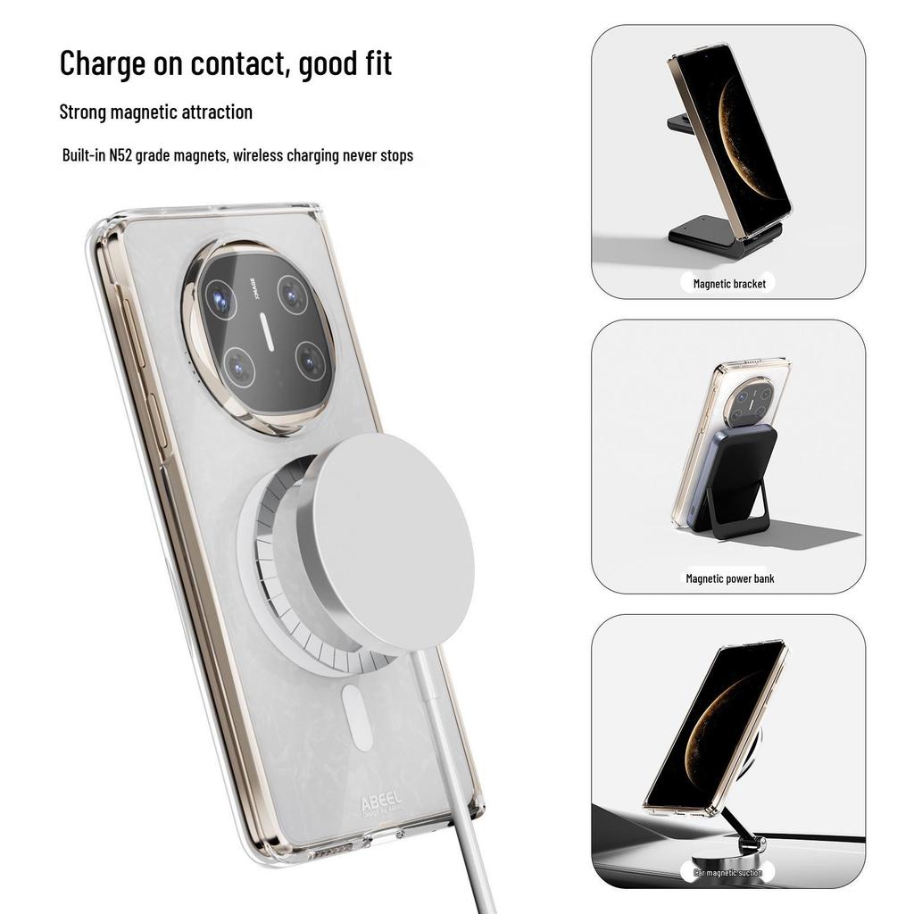 Transparent Magnetic Huawei Mate X6 & Samsung Z Fold7 Foldable Screen Protective Case
