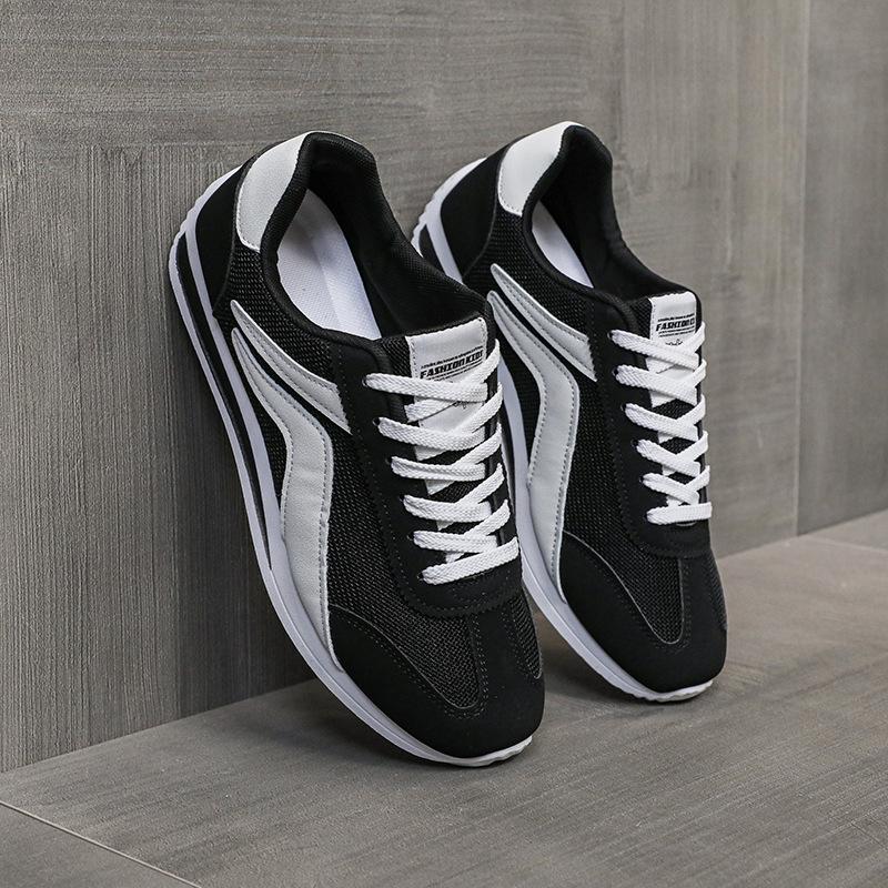 

Мужские повседневные кроссовки 2025 Лето Мужские дышащие сетчатые Нескользящие Уличные спортивные туфли для отдыха Мягкая подошва Беговые кроссовки 44