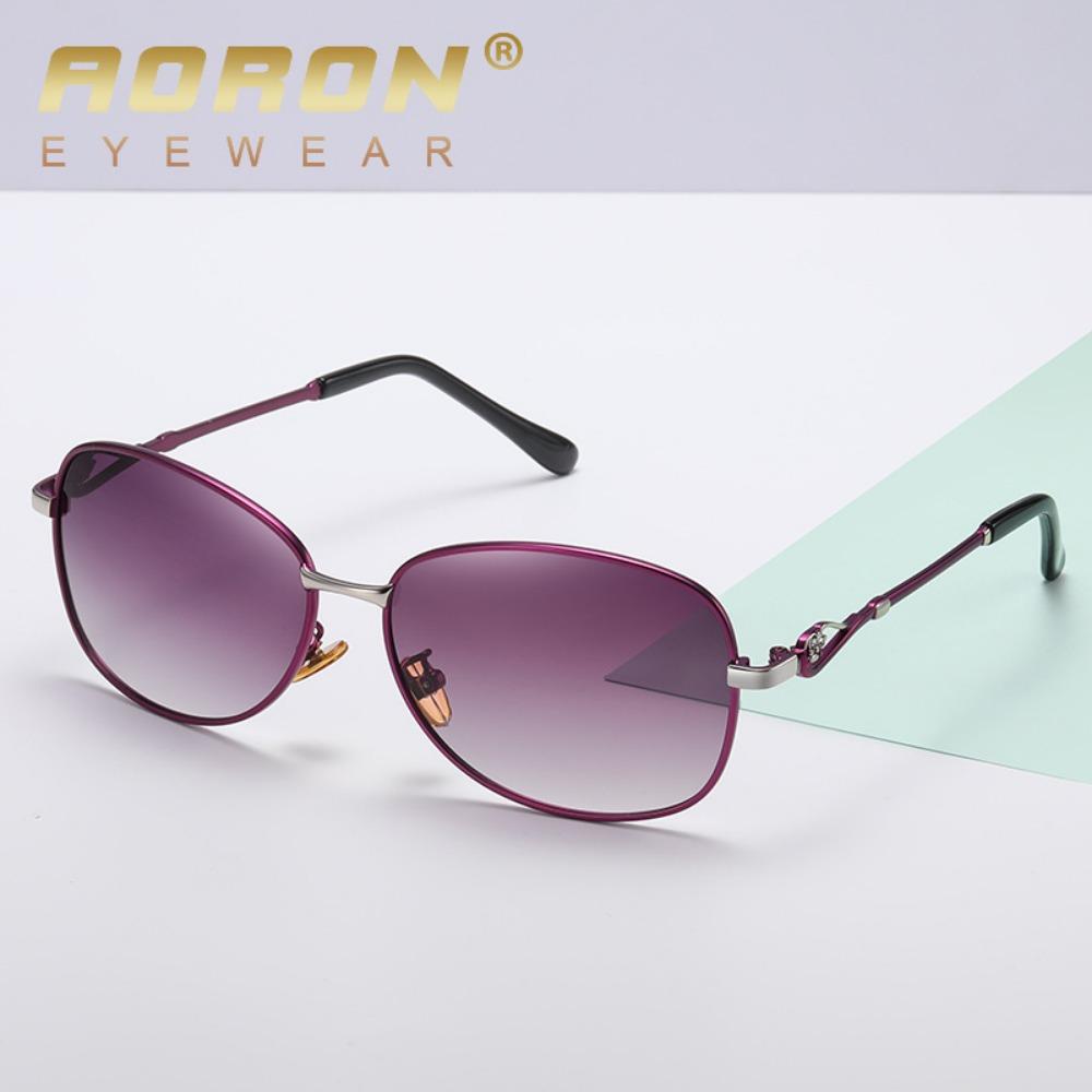aoron Polarized Large Frame Two-color Sunglasses Women's Colorful Multi-color Sunglasses