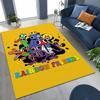 Spiel 3D R-Rainbow F-Friends Cartoon Kunst Teppich für Schlafzimmer Wohnzimmer Sofa Zuhause Fußmatte Dekor,Große rutschfeste Kinderspiel-Bodenmatte
