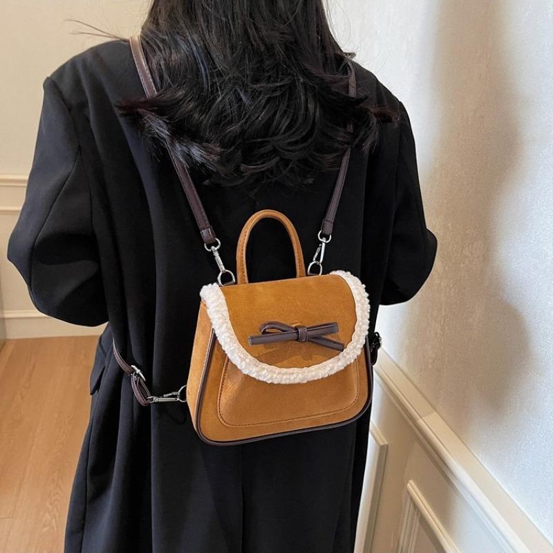 Autumn and Winter New Niche Women's Bags Fashionable Versatile Messenger Bags Fresh and Sweet Wind Portable Backpack