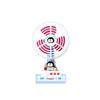 2026 Cartoon USB Rechargeable Desktop Fan - Portable Summer Electric Fan Gift