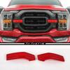 Red Exterior Front Bumper Headlight &Grille Decor Cover Trim For Ford F150 +