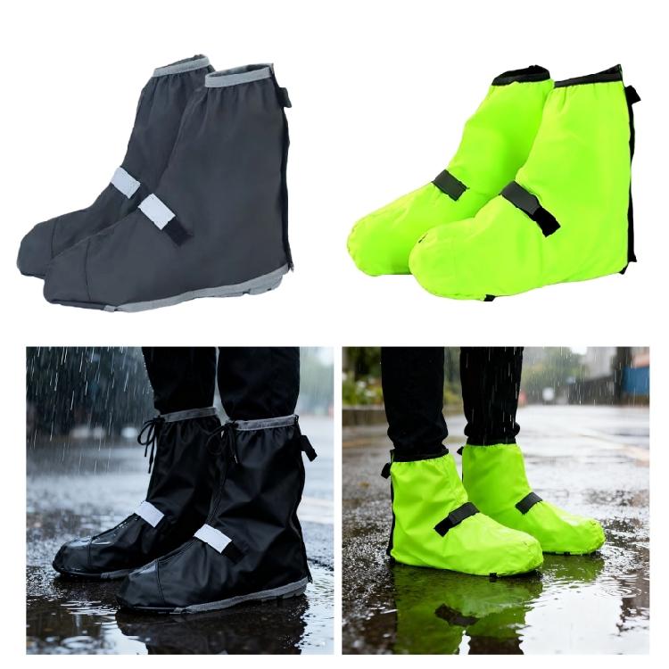 Polyester Shoe Cover with Reflective Safety Features for Walking Joggings Fishing Secure Elastic Bands Nonslip Design