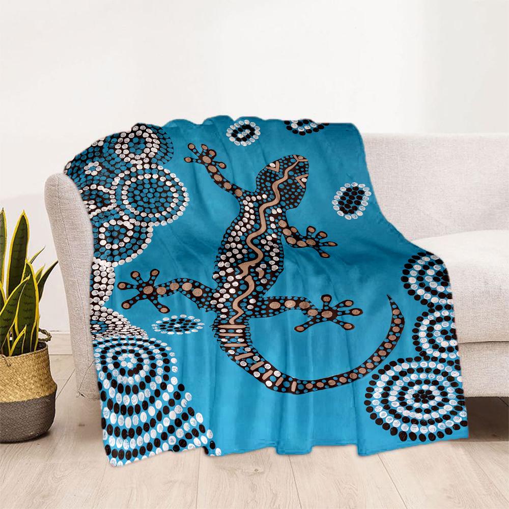 Australian Aboriginal Style 18 Blanket Durable Comfort Perfect for Picnics Couch Bed for All Seasons Stylish Decor