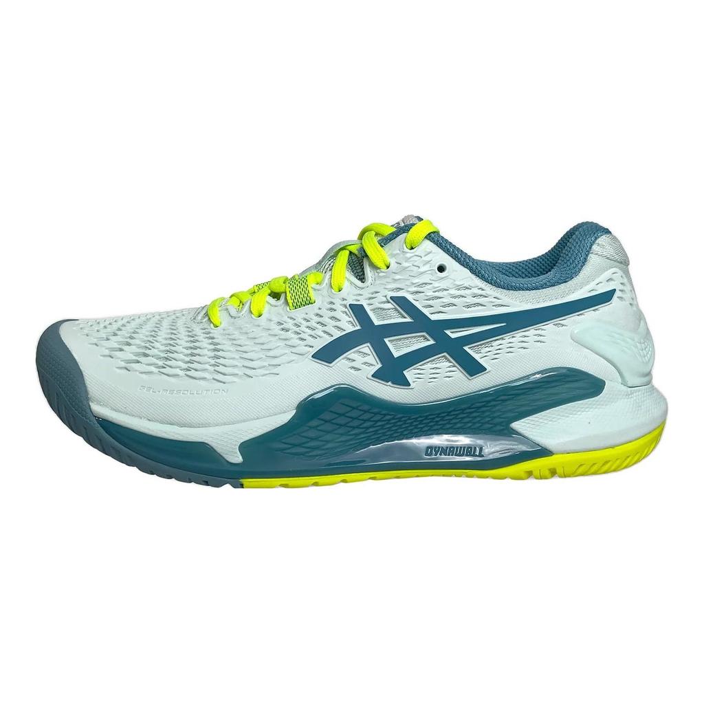 Asics Gel Resolution 9 Wide Soothing Sea Gris Blue Women Sneakers 1042A226-400