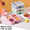 Multiple Compartment Bentos Snacks Box Reusable Meal Preparation Container for Kids and Adults Food Storage Organizer