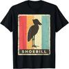 Shoebill Lover Vintage Retro Poster Animal T-Shirt
