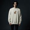 EIGHTVOLUME Ev Leopard Cat Pigment Sweatshirt (Ivory)