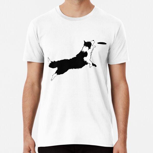 Dog Fetch Frisbee Border Collie Premium T-Sh S To 5XL Made In the AU/USA T-Shirt