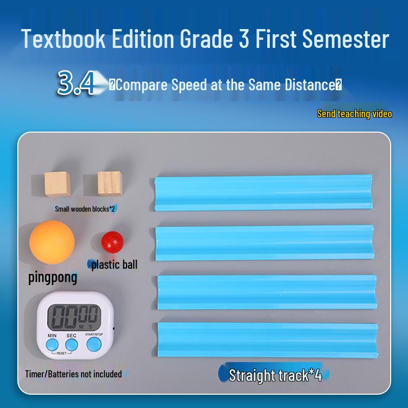 

Third Grade Science Experiment Kit: Compare Speed