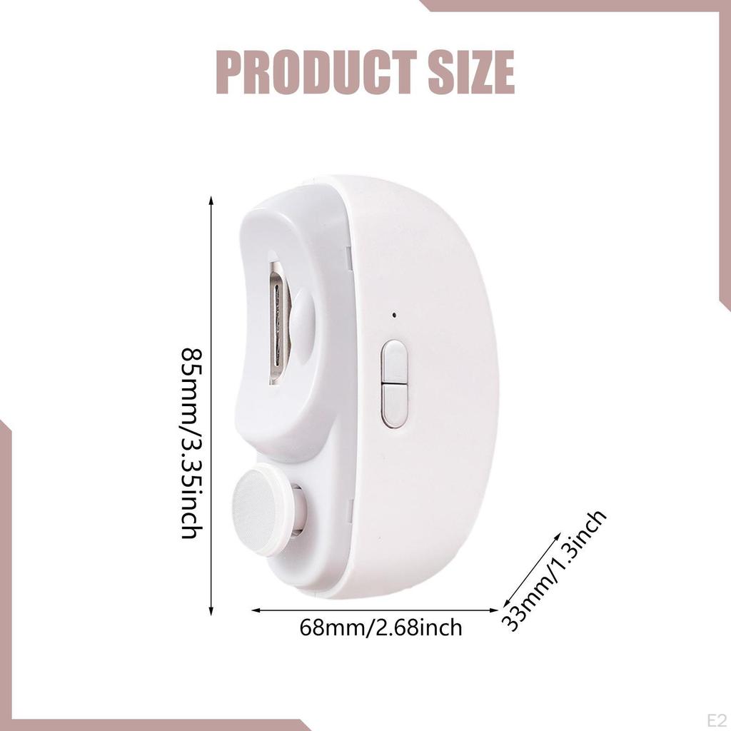 Electric Automatic Nail Fingernail Lightweight Trimmer for Weak Hands Seniors Kids