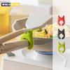 Kitchen Pot Shovel Storage Rack Stir Fry Vegetable  Anti Scalding and Overflow Creative Integrated Devil with Non Perforated