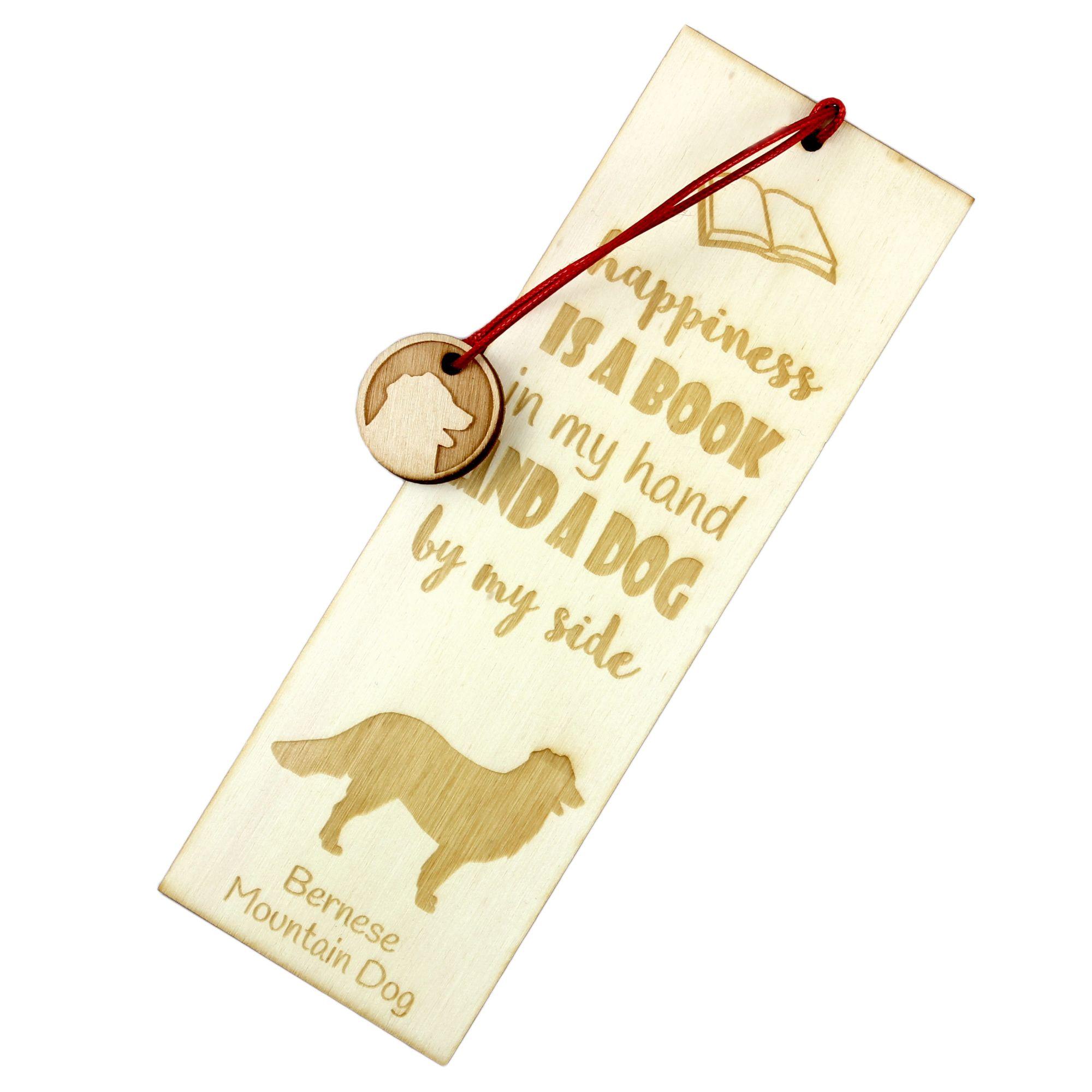 

Bernese Mountain Dog, Berner Sennenhund - dog bookmark, personalized bookmark, dog gadget for Art-Dog brand readers