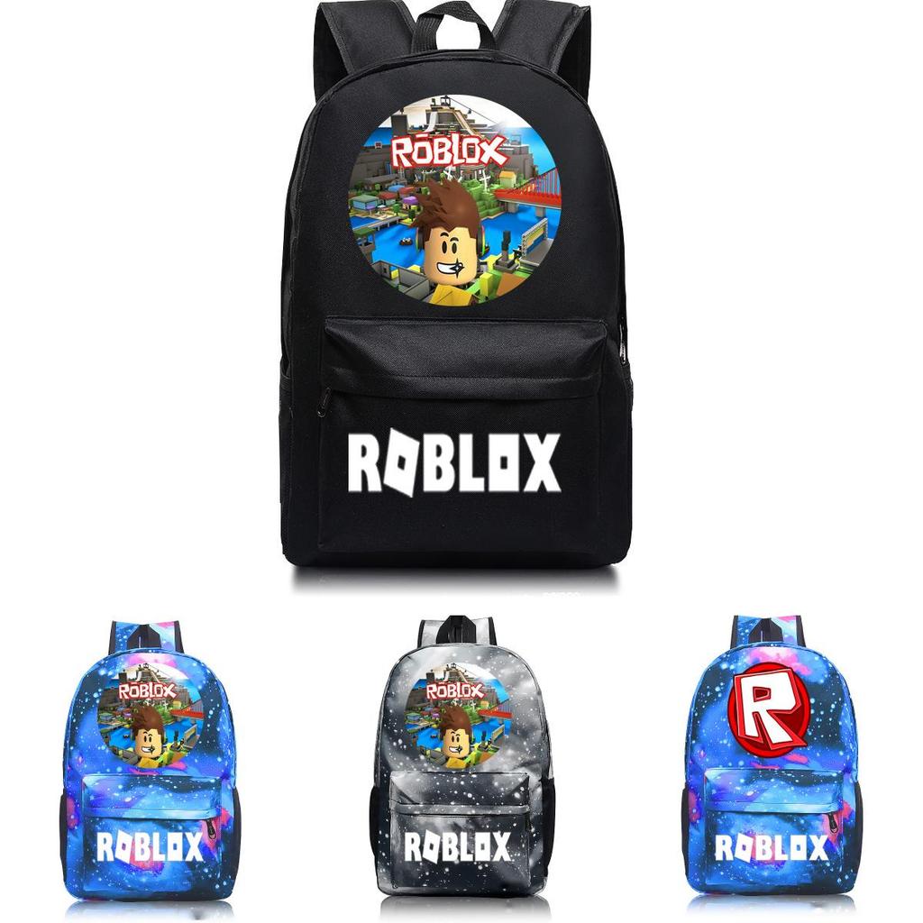 Roblox Pattern Kids Schoolbag Backpack With Starry Background And Large Capacity