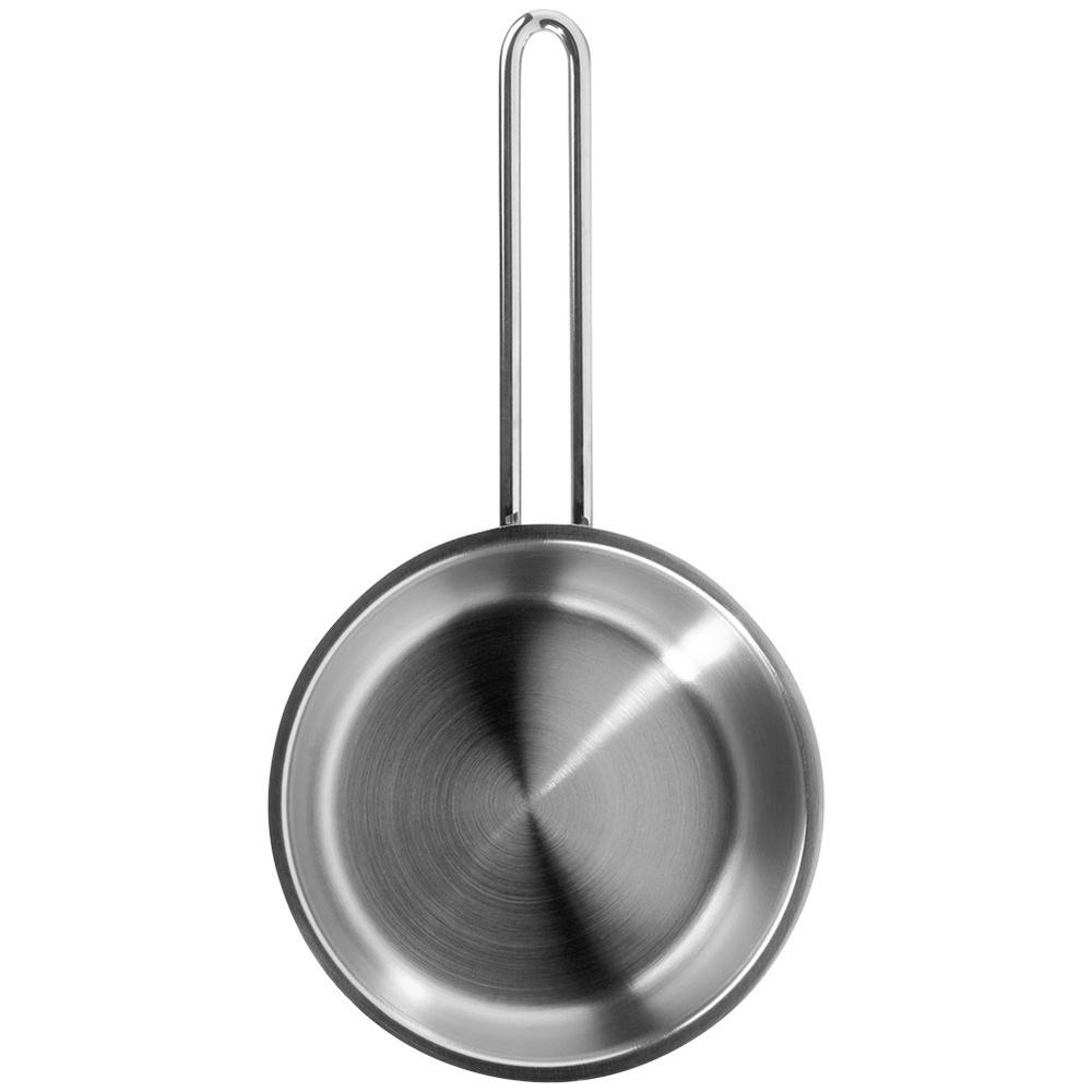 Rondel Rondelek Mały Garnek z Długim Uchwytem Stalowy Nierdzewny 14 cm 0,9L