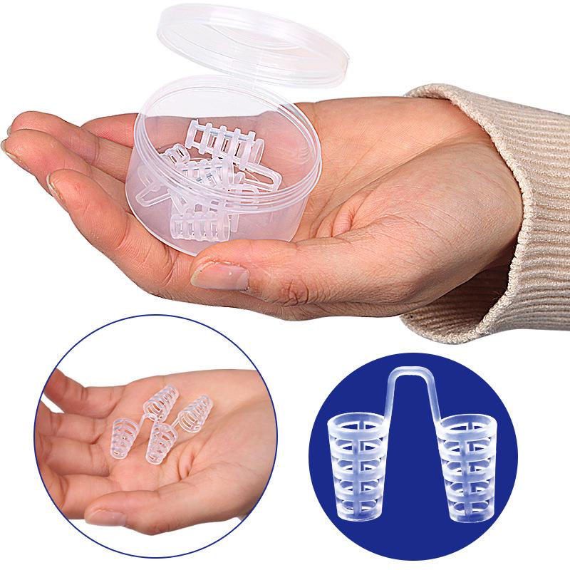 Mini Silicone Anti-Snoring Nose Clip – Portable, Soft, Ventilated Snoring Solution