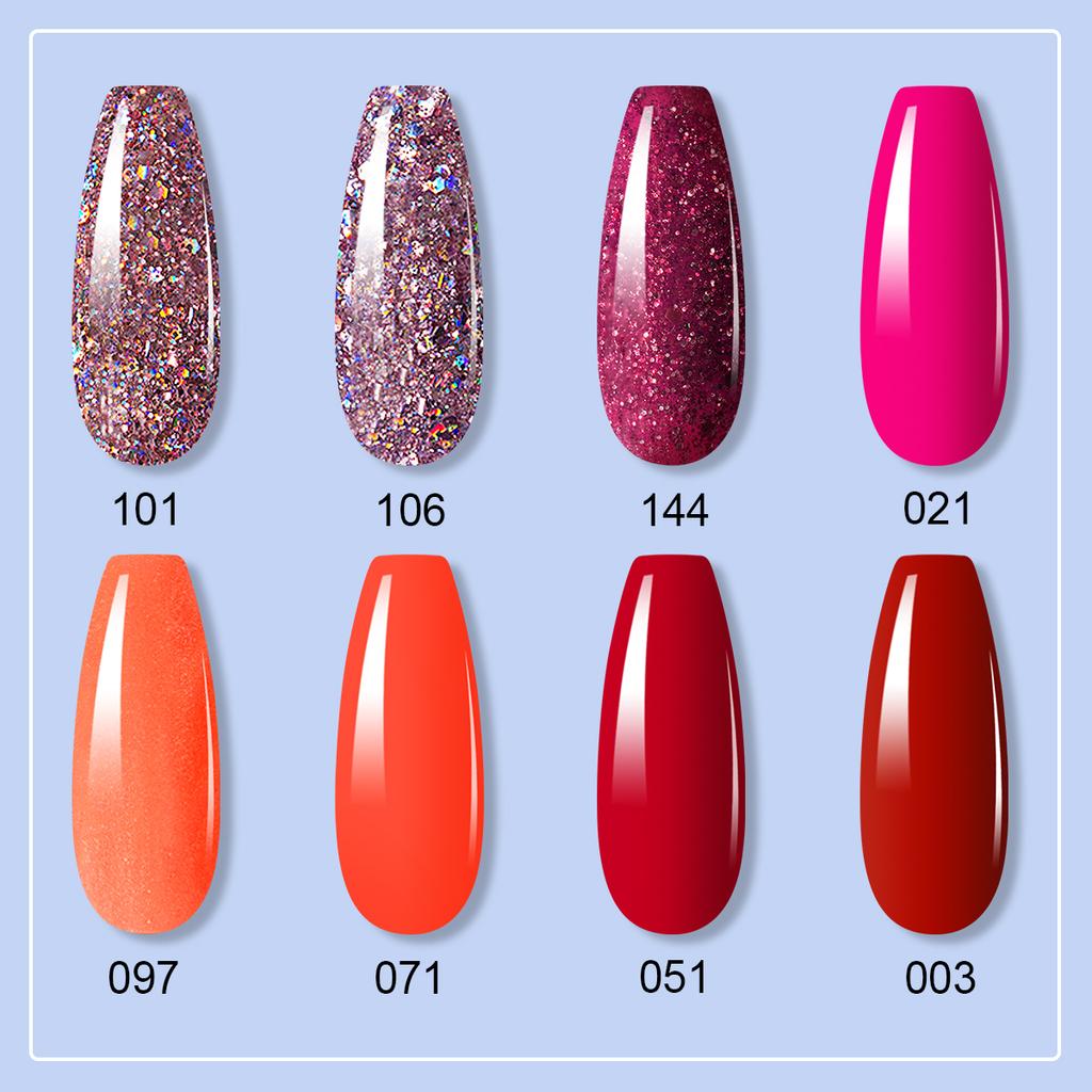 MAYJAM 8Pcs Nail Gel Polish Set 8ML Pure Color Nail Polish UV Gel 2022 Women Passion New Long Lasting Varnish Gel Nail Art DIY Nail Care