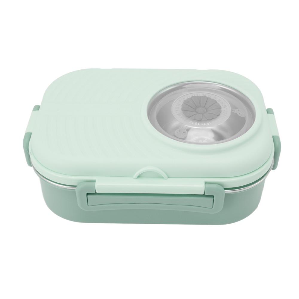 3 Compartment Compartment Lunch Box 304 Stainless Steel Thermal Lunch Box  For Office
