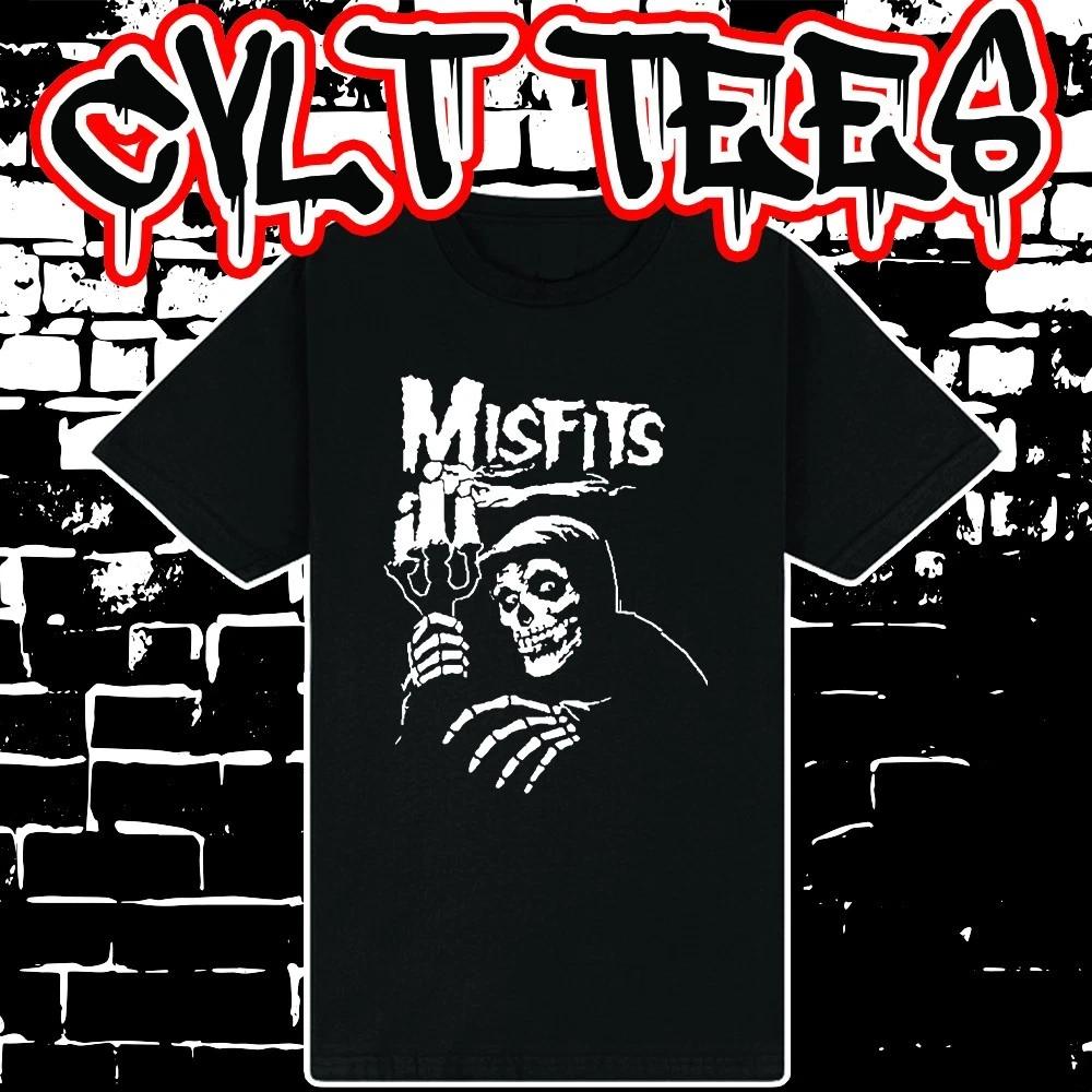 Men s and Women s T-shirts Misfits Band Tee 100% Cotton S