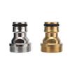 M22*M24 Female Male Thread Nipple Quick Connector Nickel Plated Copper Brass Faucet Adapter Irrigation Water Distribution Joint