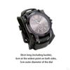 Men Wrist Watch Cuff Trendy Leather Bracelet Male Wristwatch for Boyfriend Birthday