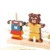 Wooden Animal Dress-Up Puzzle Blocks – Dress Up And Matching Game To Train Fine Motor Skills Focus And Hand-Eye Coordination